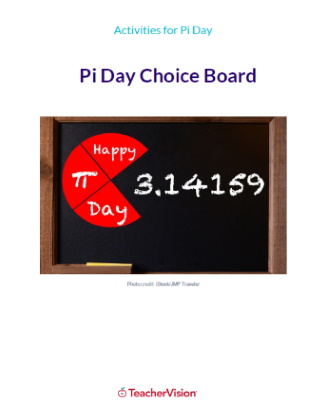 Pi Day Activities Choice Board