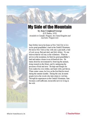 Teaching Guide for My Side of the Mountain
