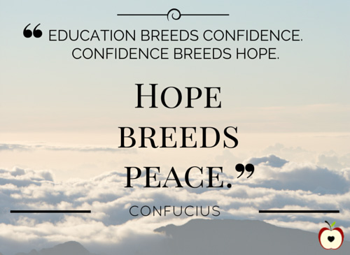 Education breeds confidence