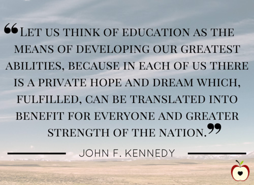 John F. Kennedy education quote